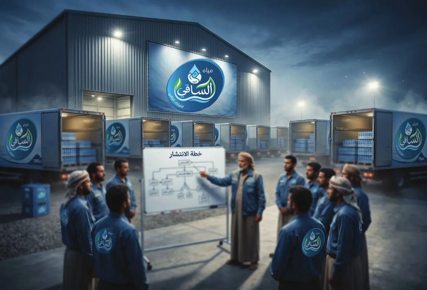 Al Saqi market launch and distribution team